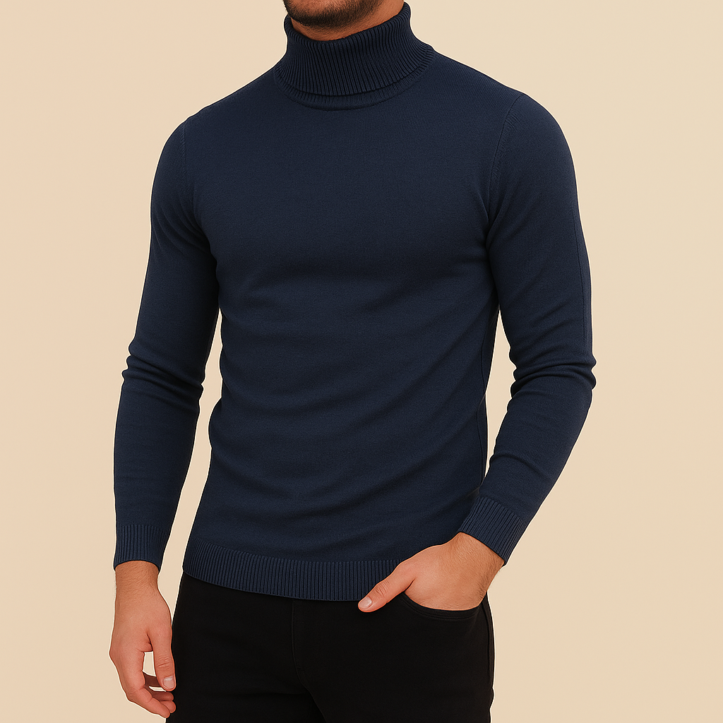 Oliver | Slim Fit Stickad Polotröja Dam för Kalla Månader 5