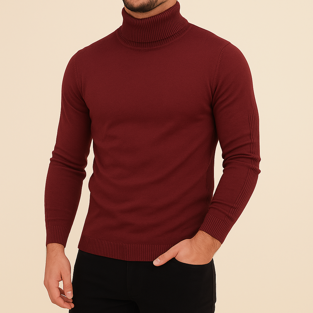 Oliver | Slim Fit Stickad Polotröja Dam för Kalla Månader 8