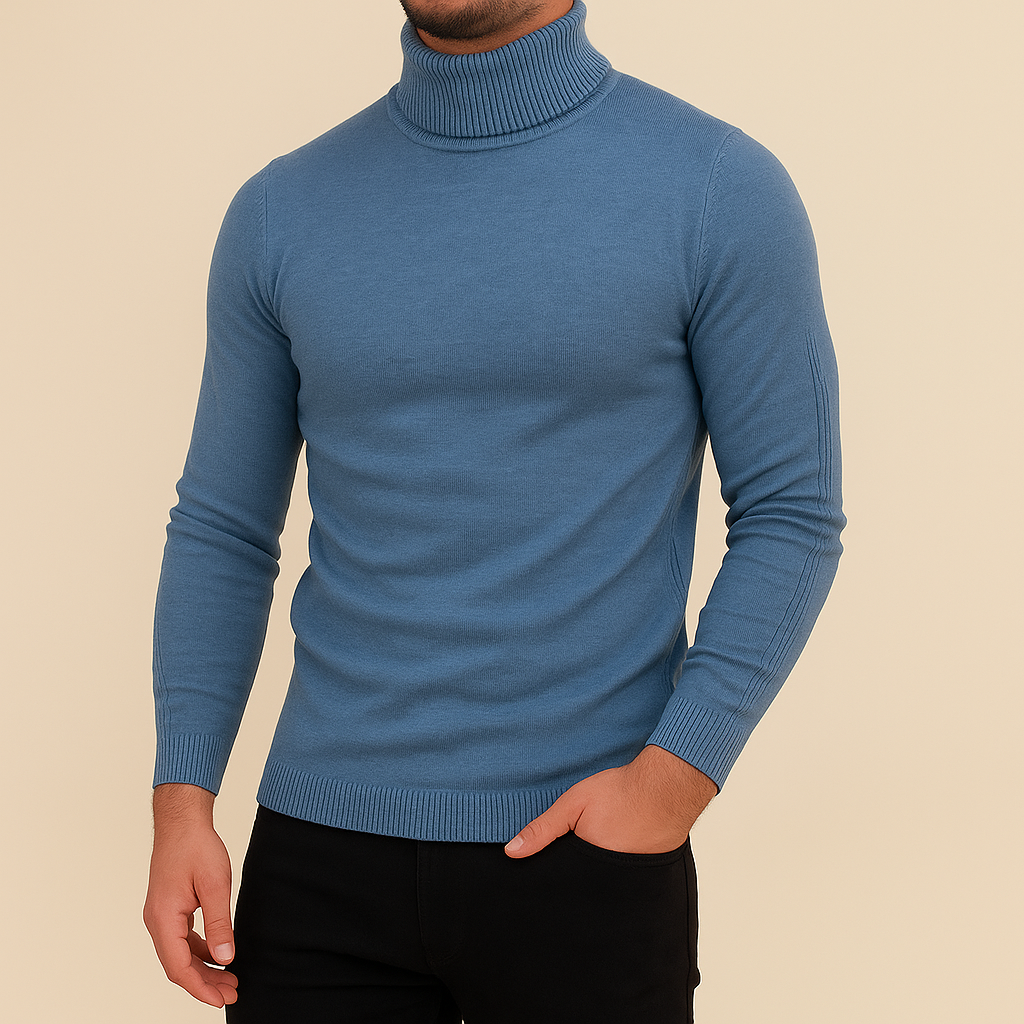 Oliver | Slim Fit Stickad Polotröja Dam för Kalla Månader 9