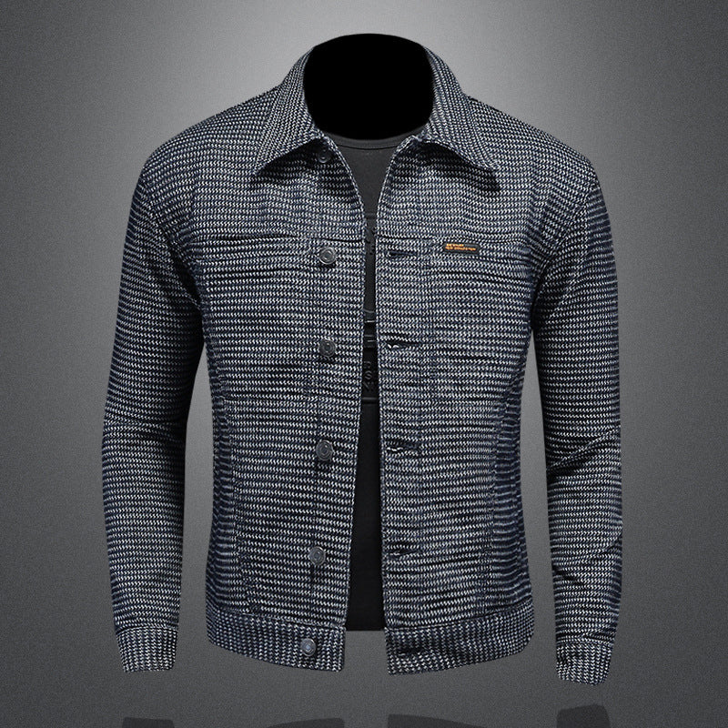 Oliver | Slim Fit Vårjacka i Denimblandning 0