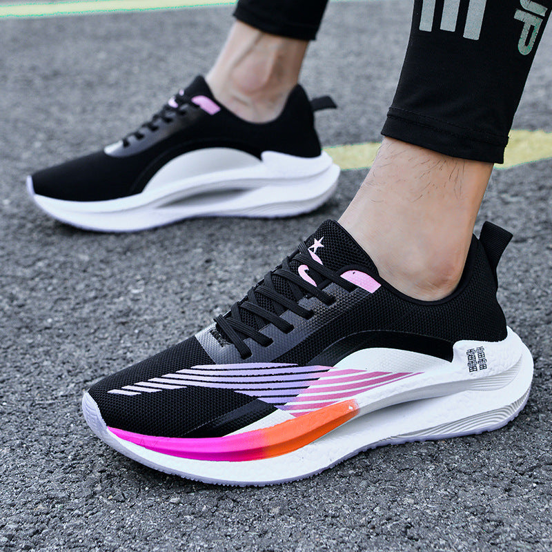Oliver | Ventilerande Höga Sneakers Dam för Sommar med Kilklack 0