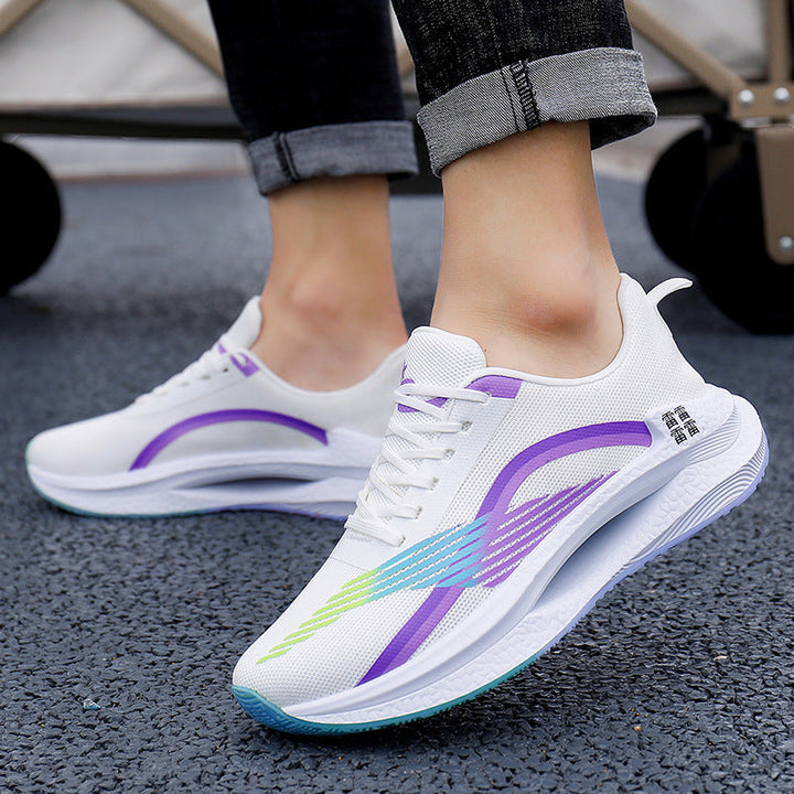 Oliver | Ventilerande Höga Sneakers Dam för Sommar med Kilklack 1