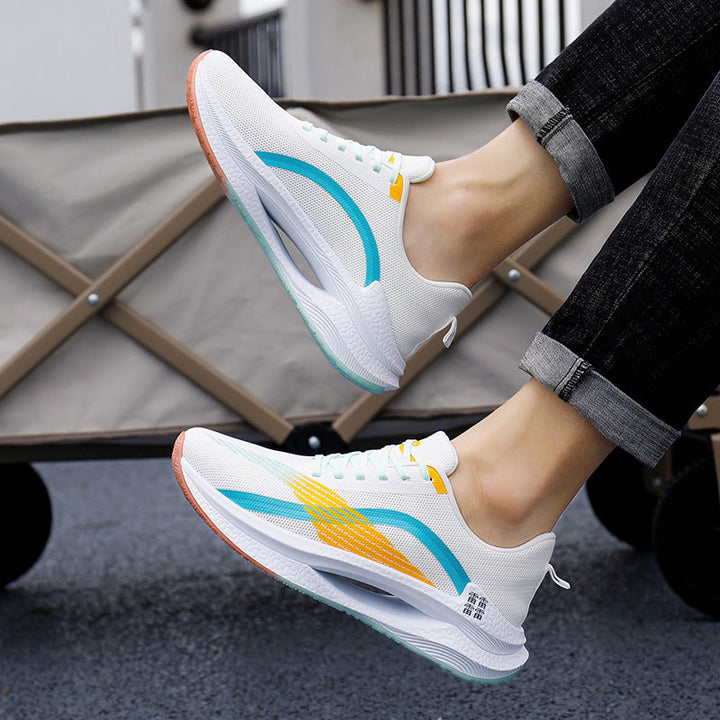 Oliver | Ventilerande Höga Sneakers Dam för Sommar med Kilklack 4