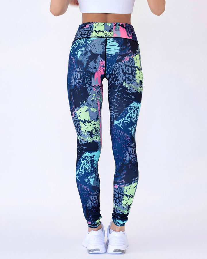 Olivia | Abstrakt Mönstrade Fukttransporterande Leggings 4