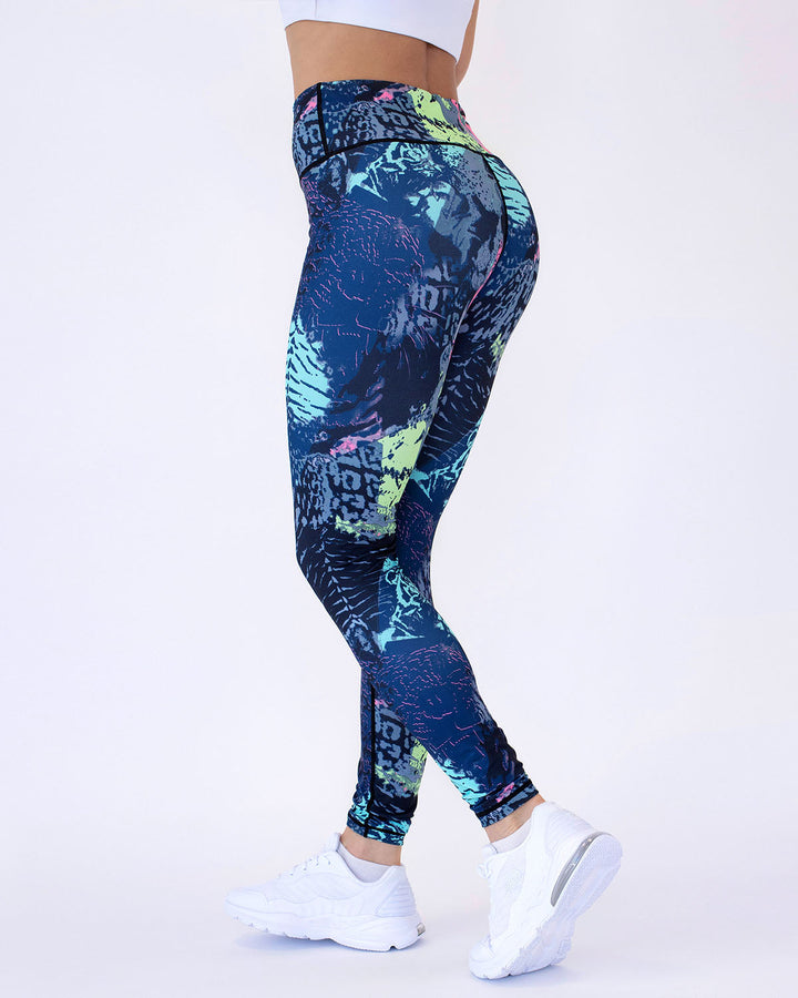Olivia | Abstrakt Mönstrade Fukttransporterande Leggings 5