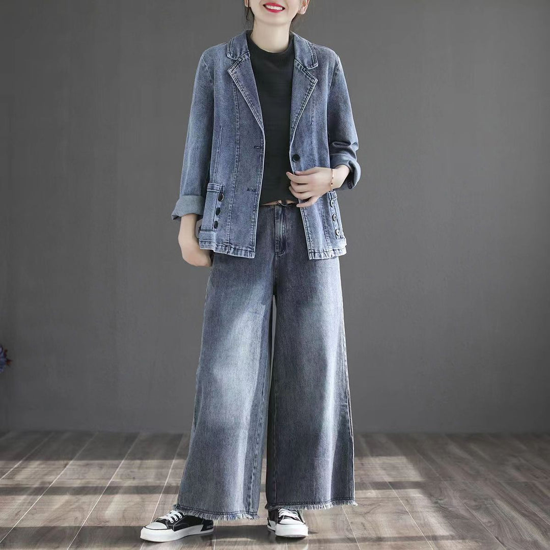 Olivia | Avslappnad Patchwork Långärmad Topp med Fickor 2