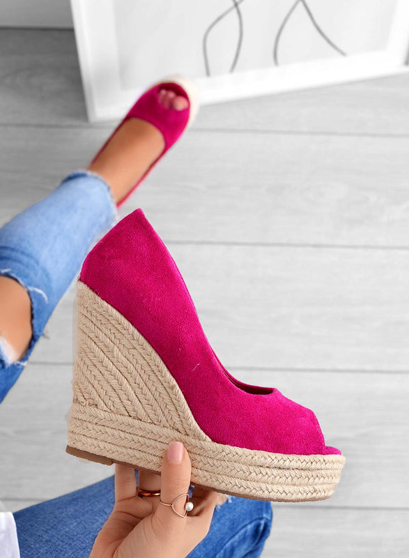 Olivia | Bekväm Öppen Tå Kilklack Sandal 3