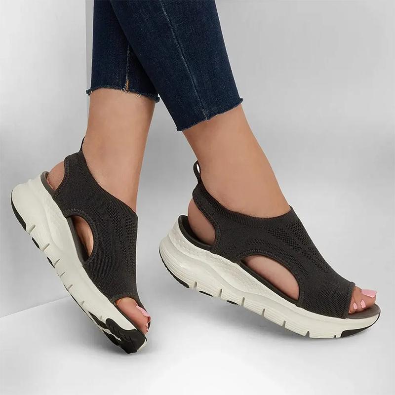 Olivia | Bekväma Slip-On Sommarsandaler med Bågstöd 4