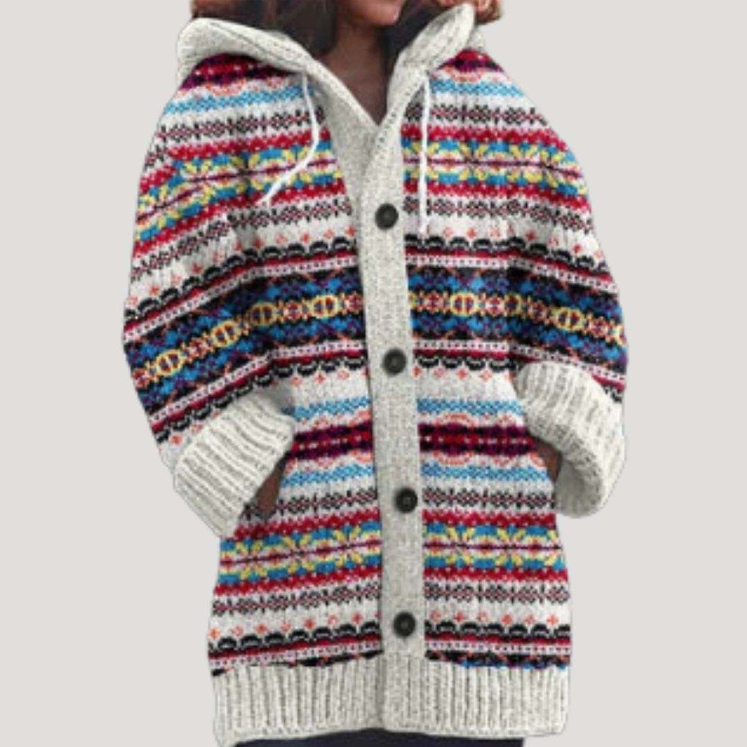 Olivia | Chunky Knit Hooded Cardigan för Kalla Dagar 5