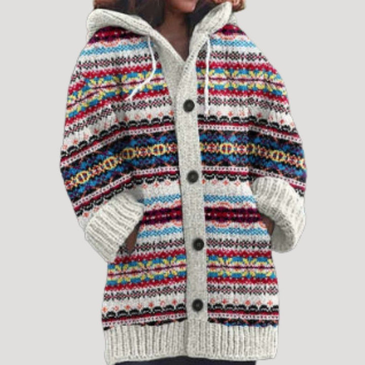 Olivia | Chunky Knit Hooded Cardigan för Kalla Dagar 5