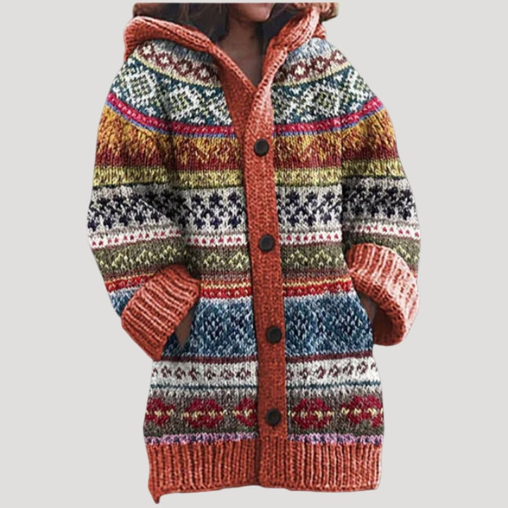 Olivia | Chunky Knit Hooded Cardigan för Kalla Dagar 8