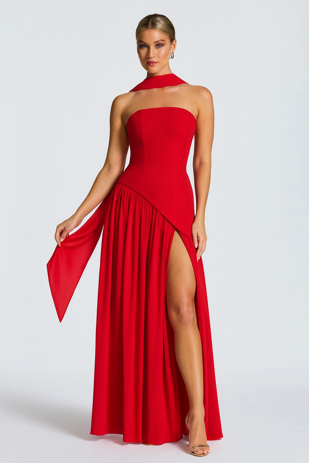 Olivia | Elegant Asymmetrisk Klänning för Damer 11