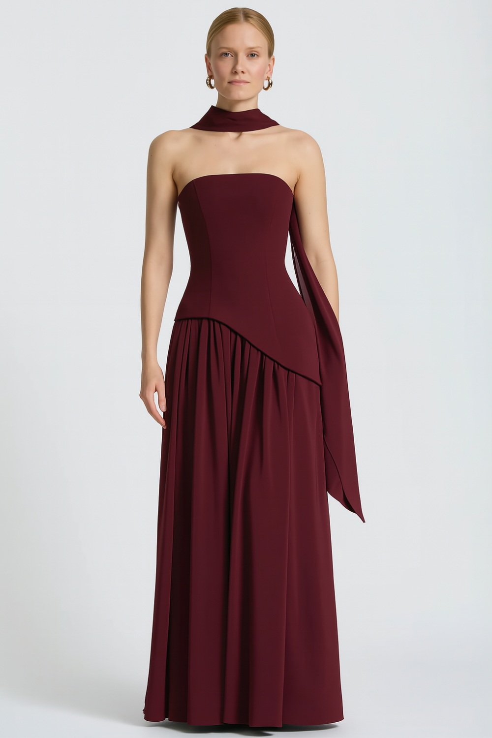 Olivia | Elegant Asymmetrisk Klänning för Damer 13