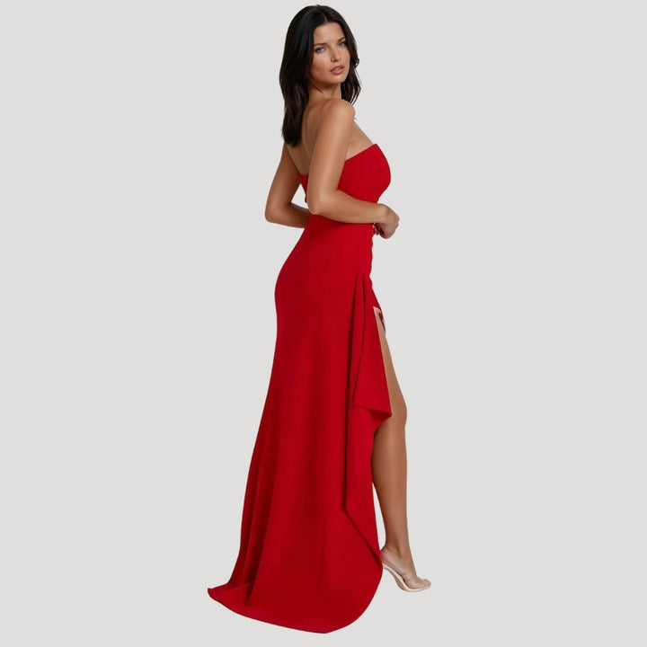 Olivia | Elegant Axelbandslös Maxiklänning 8