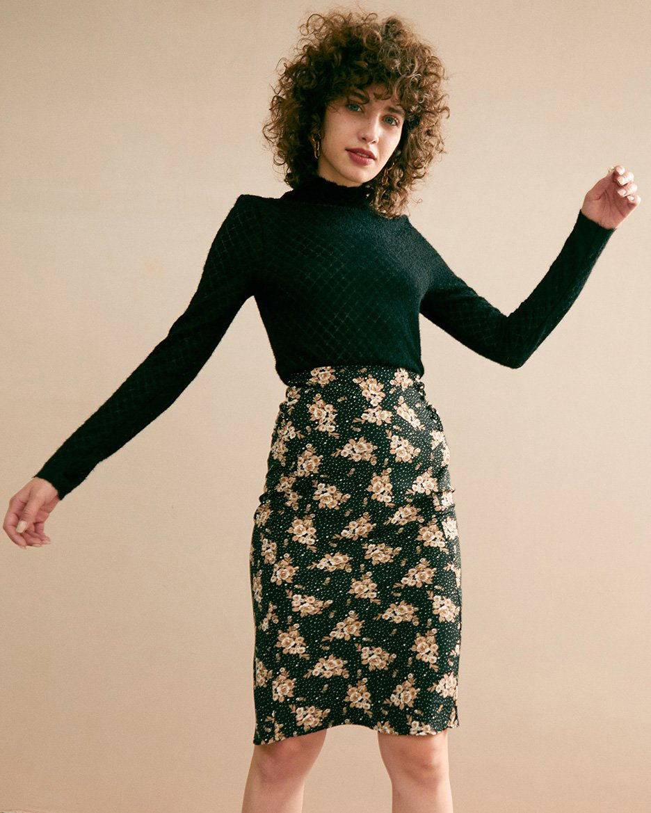 Olivia | Elegant Genomskinlig Stickad Topp 1
