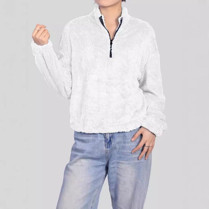 Olivia | Elegant Halvhög Krage Hösttröja för Kvinnor 1