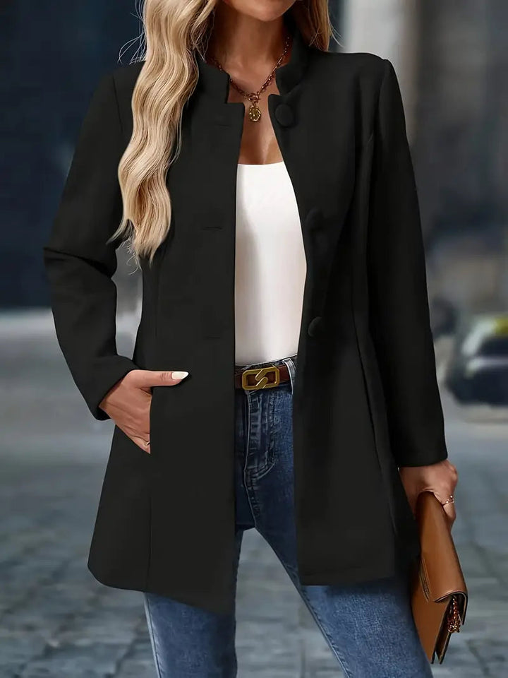 Olivia | Elegant Lång Vinterrock med Knäppning 1
