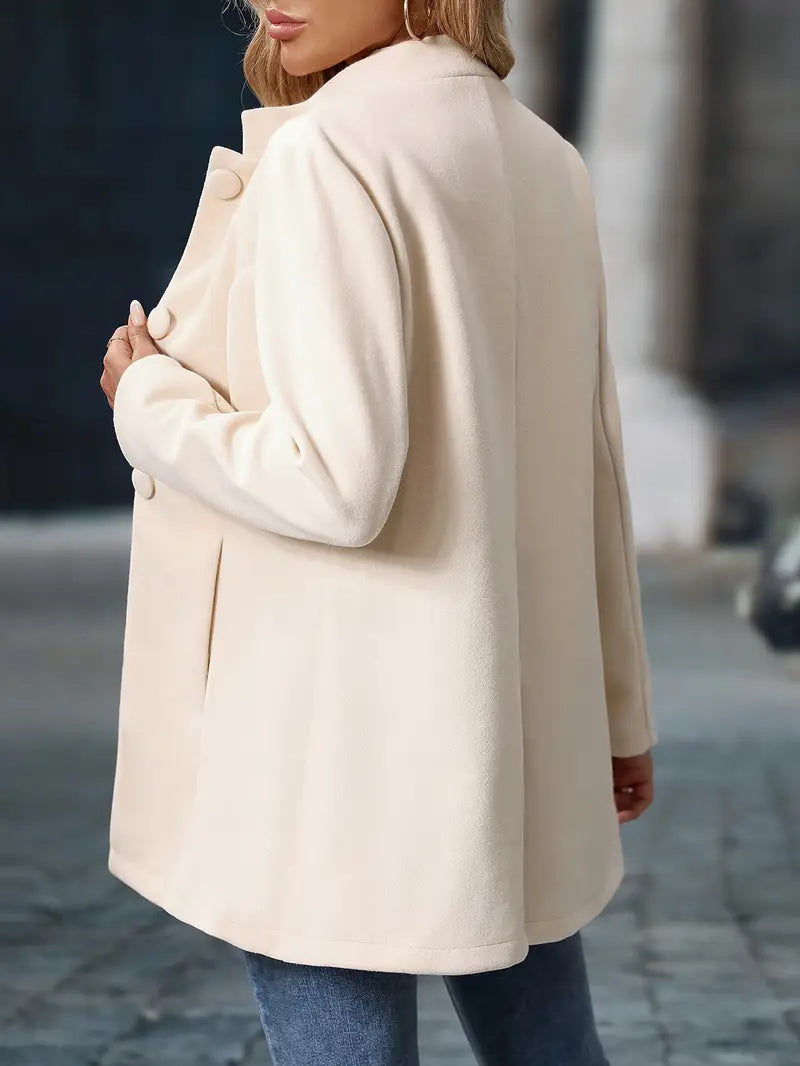 Olivia | Elegant Lång Vinterrock med Knäppning 6