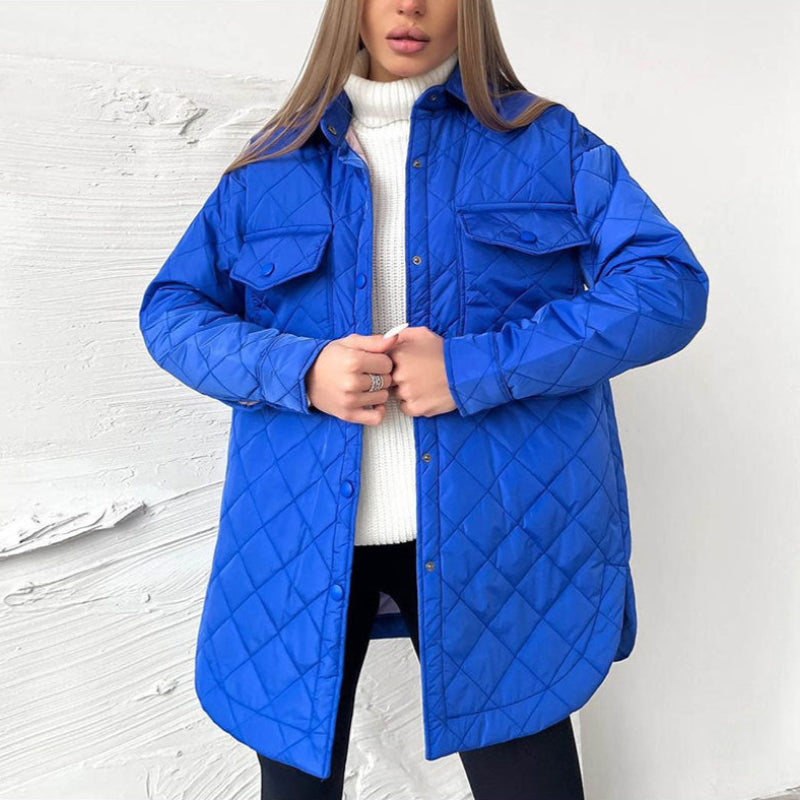 Olivia | Elegant Långärmad Kappa Med Slagkrage 1