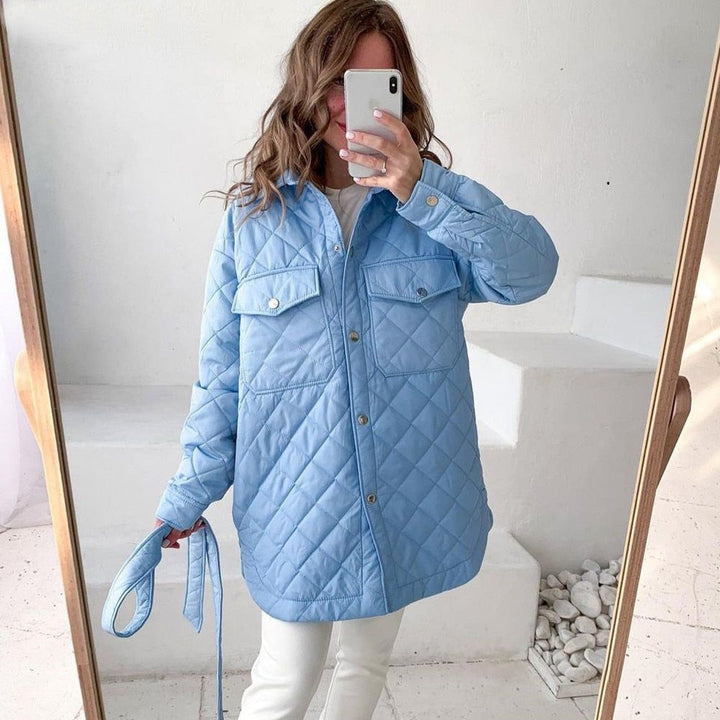 Olivia | Elegant Långärmad Kappa Med Slagkrage 6