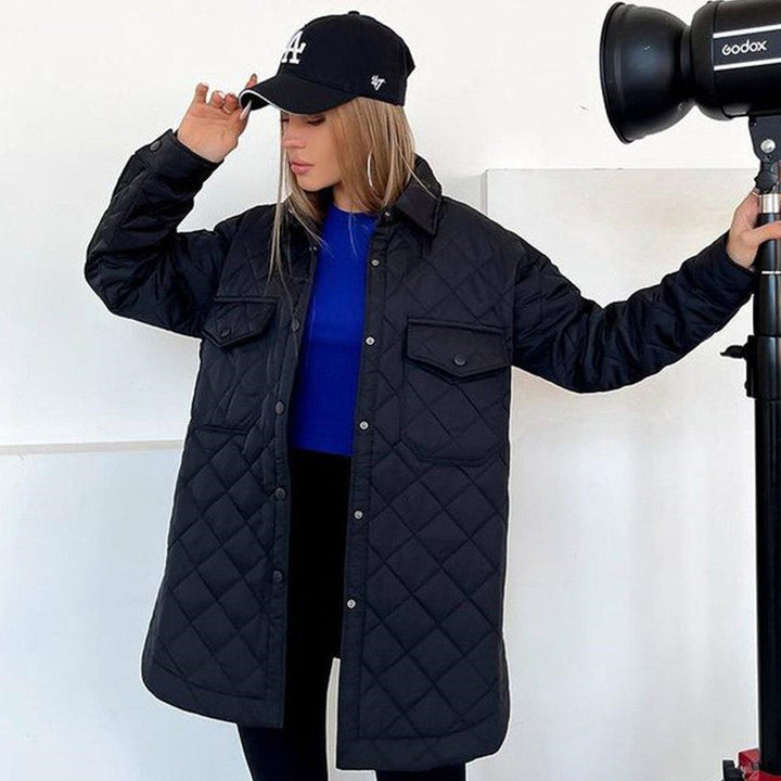 Olivia | Elegant Långärmad Kappa Med Slagkrage 9
