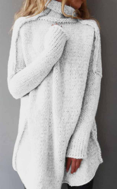 Olivia | Elegant Långärmad Pullover med Draperad Krage 1
