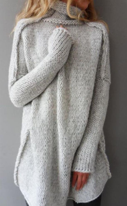Olivia | Elegant Långärmad Pullover med Draperad Krage 2