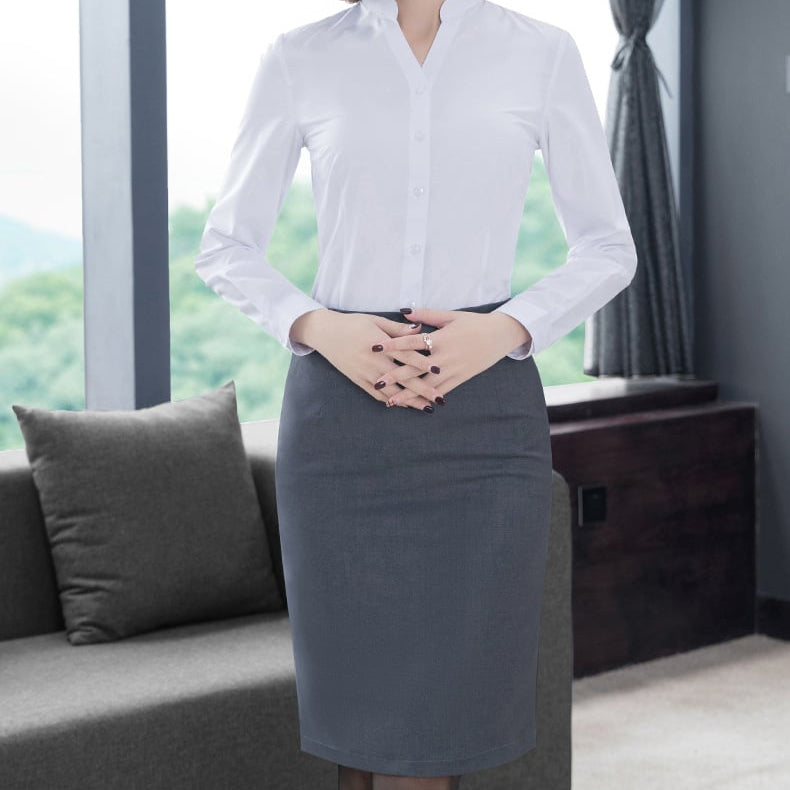 Olivia | Elegant Mellanlång Fleecefodrad Höftkjol 2