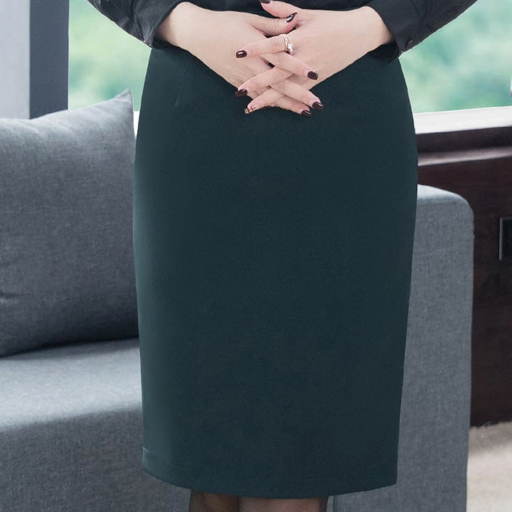 Olivia | Elegant Mellanlång Fleecefodrad Höftkjol 6