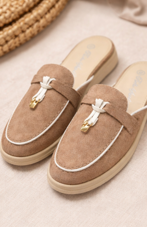 Olivia | Elegant Öppen Klack Slip-On Mules 1
