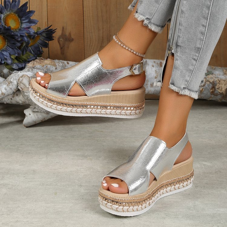 Olivia | Elegant Plus Size Platform Sandals for Spring and Summer 1