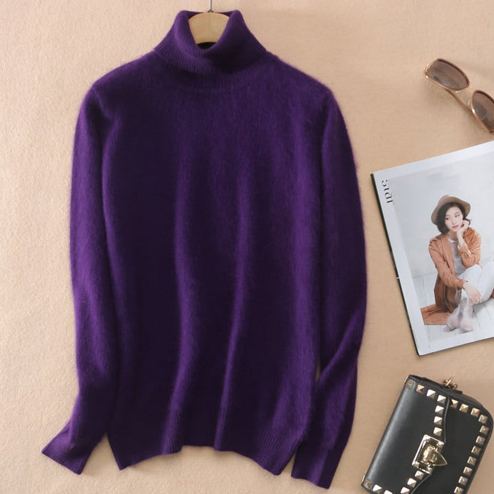 Olivia | Elegant Slim Fit Hög Halsad Tröja för Hösten 12