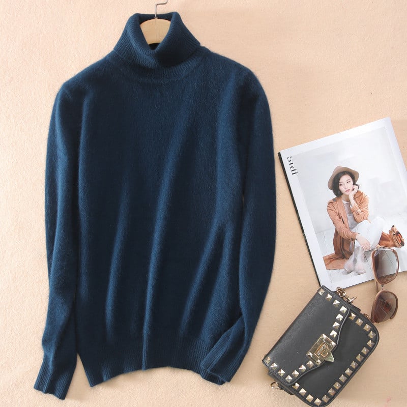 Olivia | Elegant Slim Fit Hög Halsad Tröja för Hösten 3