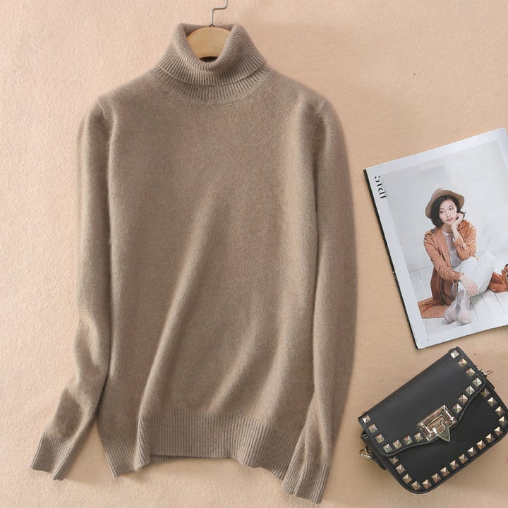 Olivia | Elegant Slim Fit Hög Halsad Tröja för Hösten 5