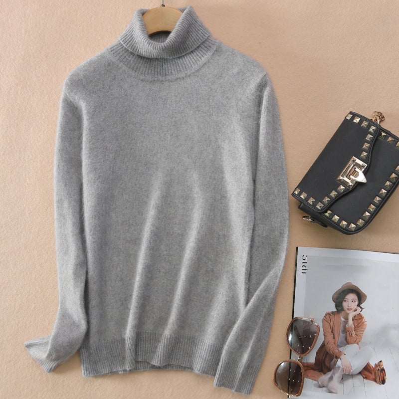Olivia | Elegant Slim Fit Hög Halsad Tröja för Hösten 6