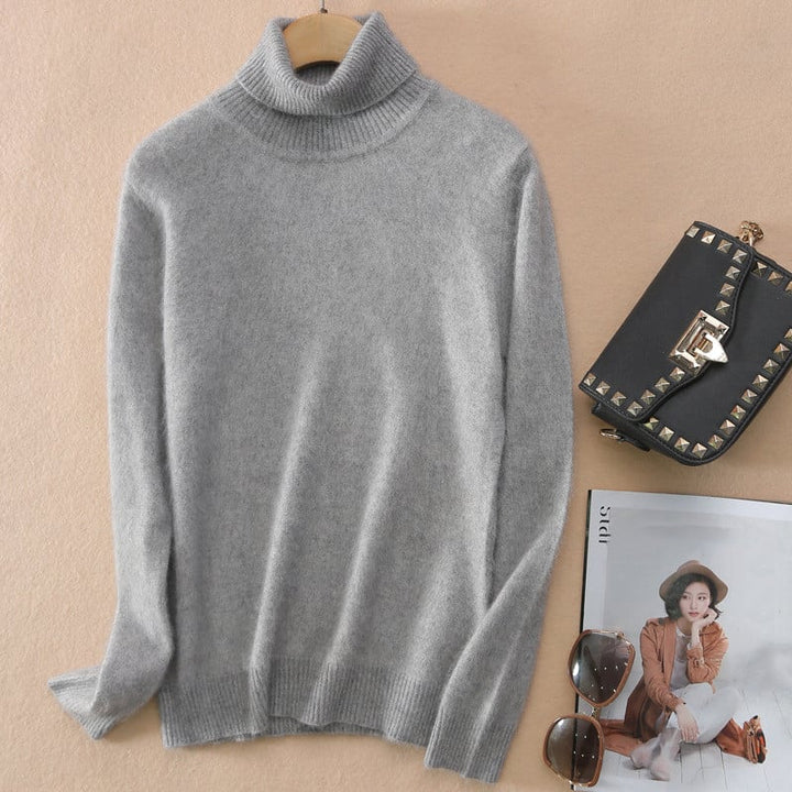 Olivia | Elegant Slim Fit Hög Halsad Tröja för Hösten 6