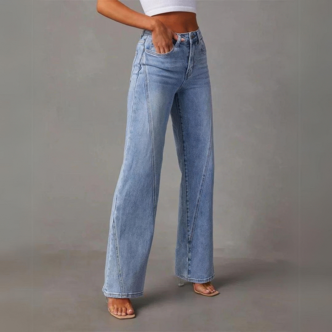 Olivia | Hög Midja Vida Jeans för Damer 2