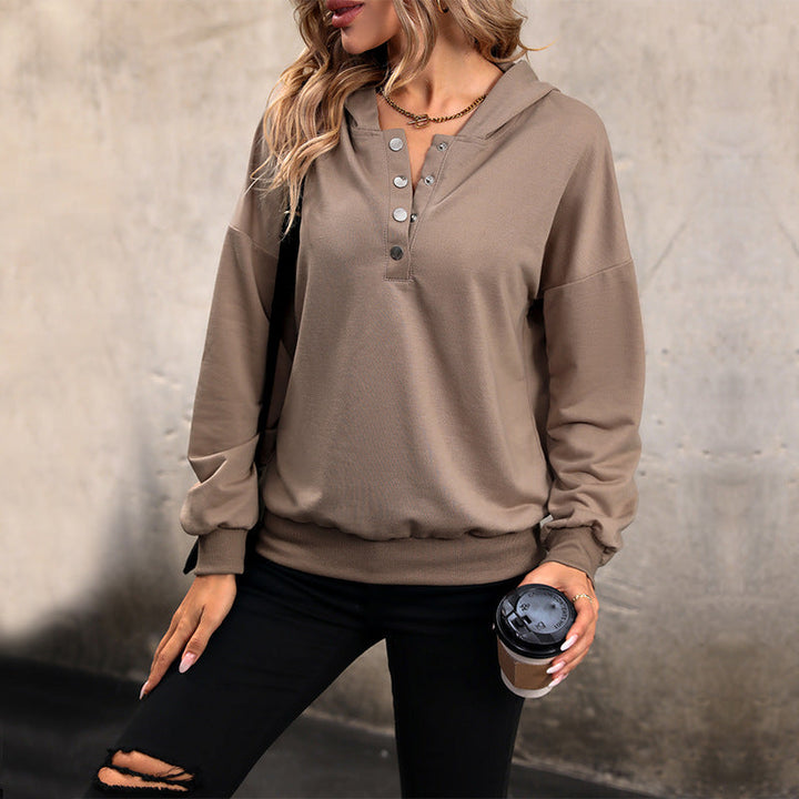 Olivia | Stylish Loose Fit Autumn Hoodie with Ribbed Sleeves 2