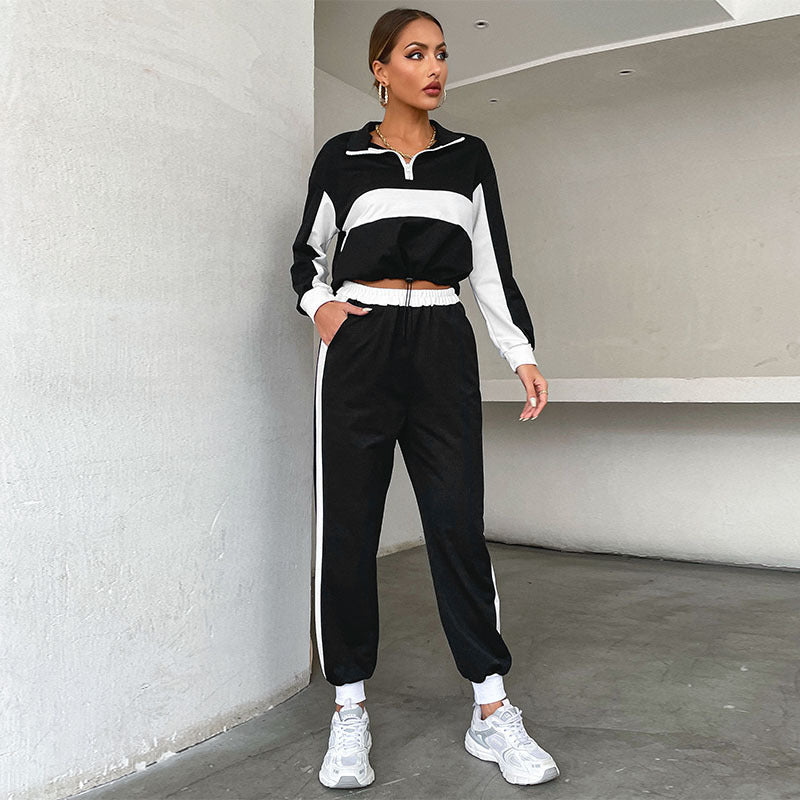 Olivia | Trendig Tvådelad Patchwork Outfit 2