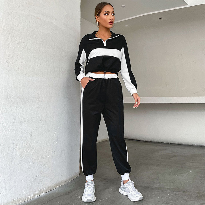 Olivia | Trendig Tvådelad Patchwork Outfit 2