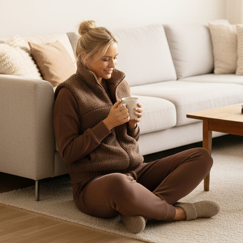 Olivia | Varm 3-delad Vinter Loungeset för Komfort 2