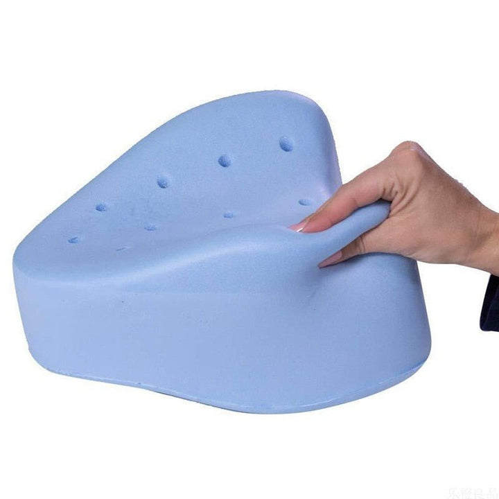 Ortopedisk Knäkudde i Memory Foam med Ventilerade Lufthål | För Bättre Sömn och Smärtlindring 7