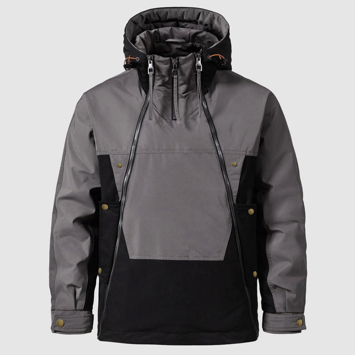 Outdoor Essentials | Anorakjacka för Män med Justerbar Huva och Känguruficka | Hållbar och Värmande för Kalla Äventyr 0