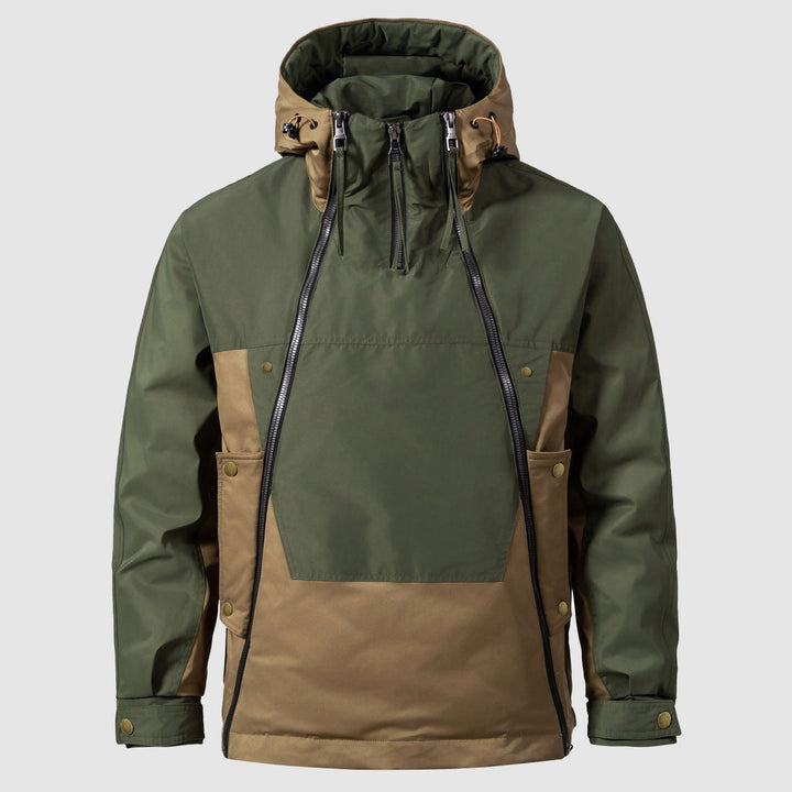 Outdoor Essentials | Anorakjacka för Män med Justerbar Huva och Känguruficka | Hållbar och Värmande för Kalla Äventyr 3