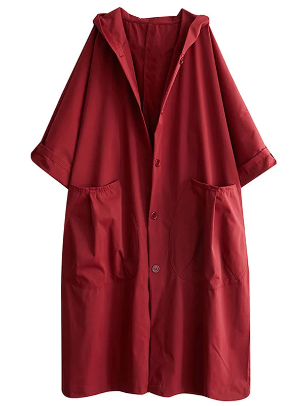 Överdimensionerad Kappa för Kvinnor i Regntåligt Tyg | Modern Siluett för Skydd och Stil 6
