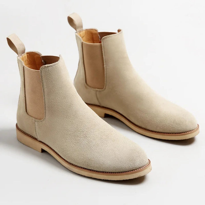 Retro Chelsea-stövlar | Medelhöga Ankelstövlar med Elegant Slip-On Design | Hållbara och Mångsidiga för Stil och Komfort 3