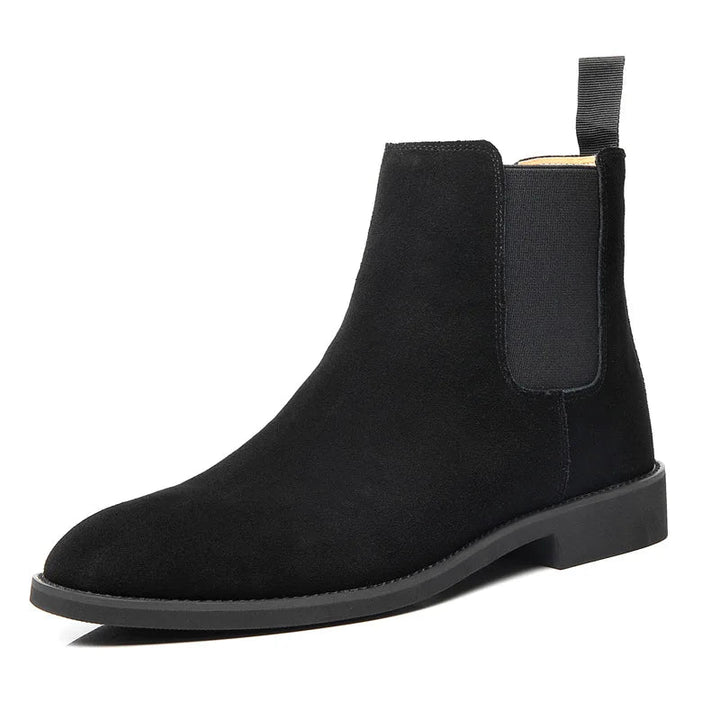 Retro Chelsea-stövlar | Medelhöga Ankelstövlar med Elegant Slip-On Design | Hållbara och Mångsidiga för Stil och Komfort 6