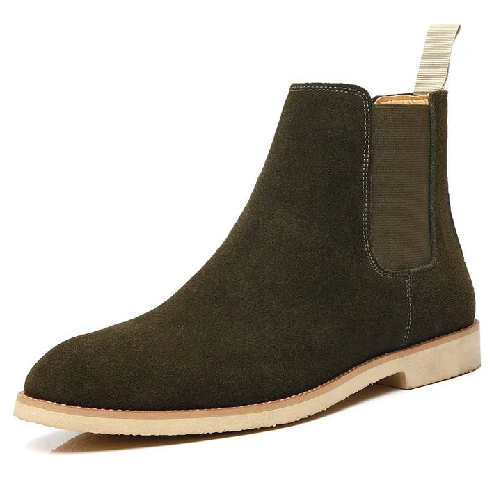 Retro Chelsea-stövlar | Medelhöga Ankelstövlar med Elegant Slip-On Design | Hållbara och Mångsidiga för Stil och Komfort 7