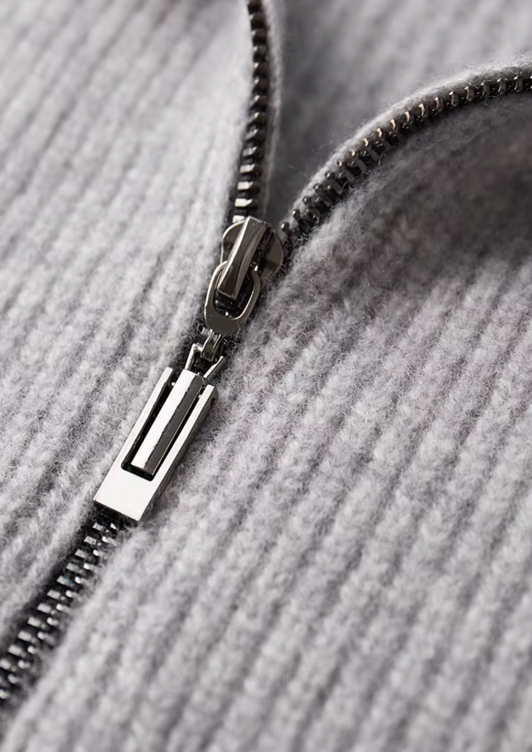 Ribbstickad Cardigan för Herrar med Hög Krage | Mångsidig Design för Alla Säsonger 8