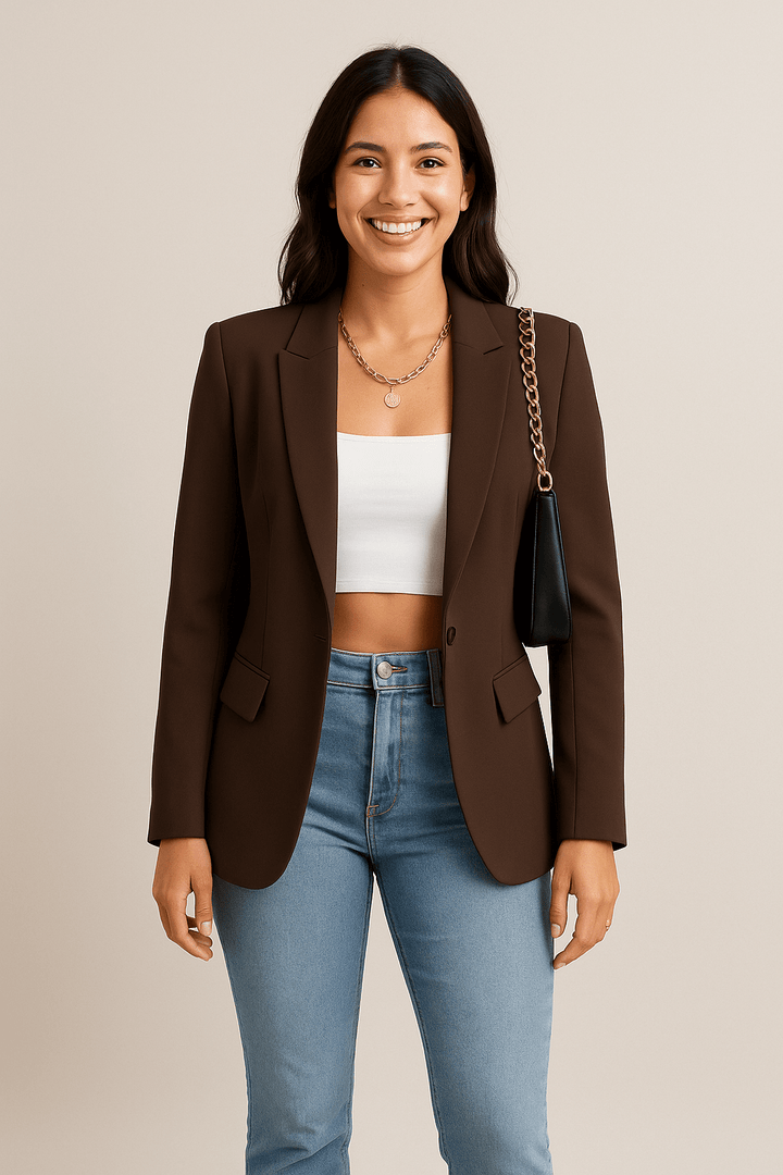 Skräddarsydd Jacka Dam | Elegant Design med Funktionella Fickor för Mångsidig Styling 3